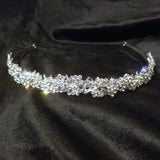 UK-Crystal Bridal Floral Tiara Wedding Prom Crown Gift Sparkly Headband 2698c