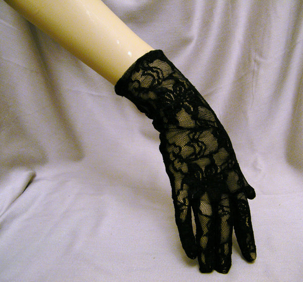 JessicaLove Lace Gloves - Black, White, Ivory