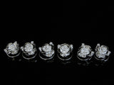 UK 6 Diamante Crystal Bridal Tiara Wedding Prom HAIR PIN Twister Silver SL2076