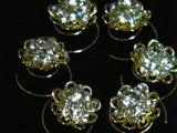 UK - 6 Diamante Crystal silver Bridal Tiara Wedding Prom Hair Pin Twister SL1024