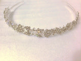 UK-Crystal Bridal Floral Tiara Wedding Prom Crown Gift Sparkly Headband 2698c
