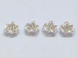 UK- 4 Diamante Crystal Bridal Tiara Wedding Prom HAIR PIN Twister -SL1686
