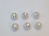 UK - 6 Diamante Crystal silver Bridal Tiara Wedding Prom Hair Pin Twister SL1024