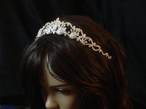 UK-Quality Crystal Bridal Tiara Wedding Prom Crown Gift gittz sparkling #sj2295