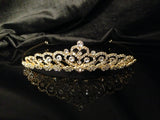 UK-White Crystal Bridal #Tiara Wedding Prom Crown Gift #Silver sj2076 Gold