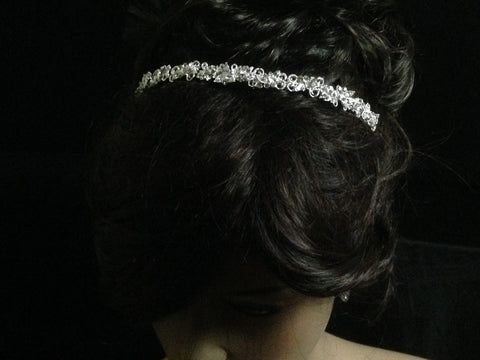 UK-Clear White Crystal Bridal Wedding Prom Party Tiara Fashion Headband SJ2943