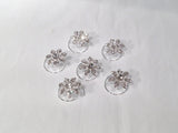 UK 6 Diamante Crystal Silver Bridal Tiara Wedding Prom Hair Pin Twister - SL1176