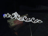 UK-Quality Handmade Crystal Bridal Silver Tiara Wedding Prom Crown Gift #sj2580