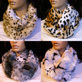 UK Ladies Winter SCARF Warm Soft Thick Faux Fur Double Loop Snood Neck Wrap